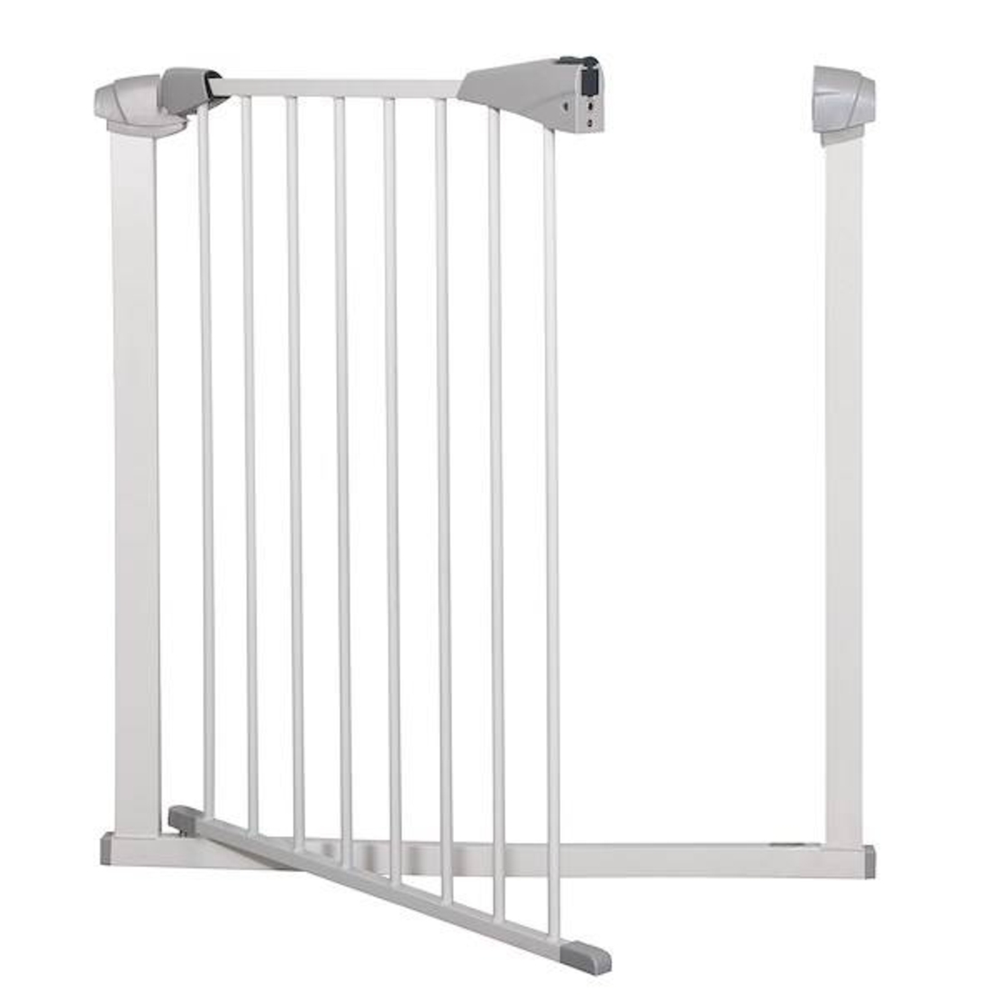 Poarta de siguranta Safety Gate pentru scari, ajustabila 132-141 cm, din otel, alba