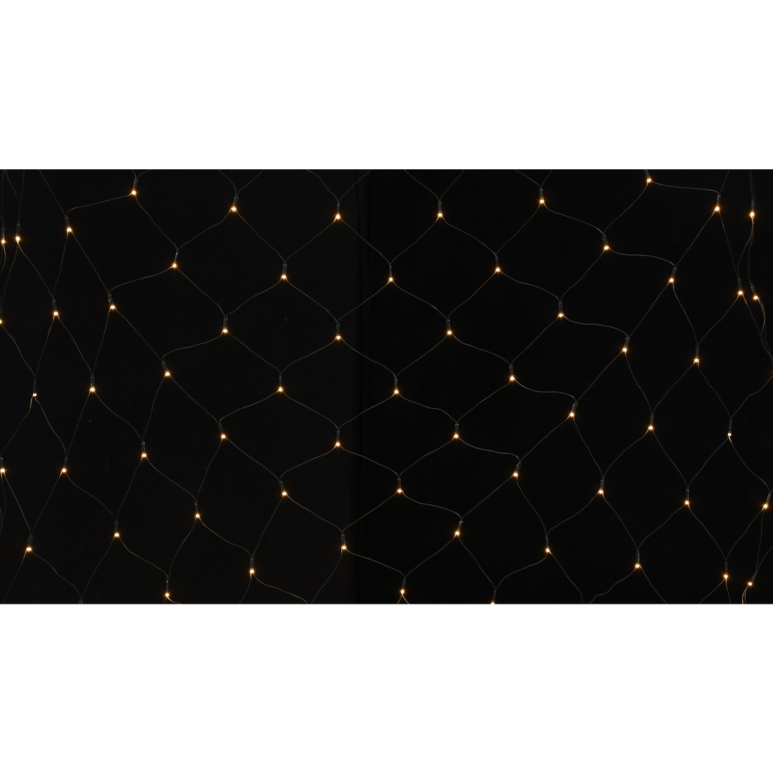 Instalatie Craciun tip plasa, cu transformator 31V, 1.5 m x 1.5 m, Alb Cald, 120 LED-uri V5, 8 jocuri de lumini, fir verde, Vafy