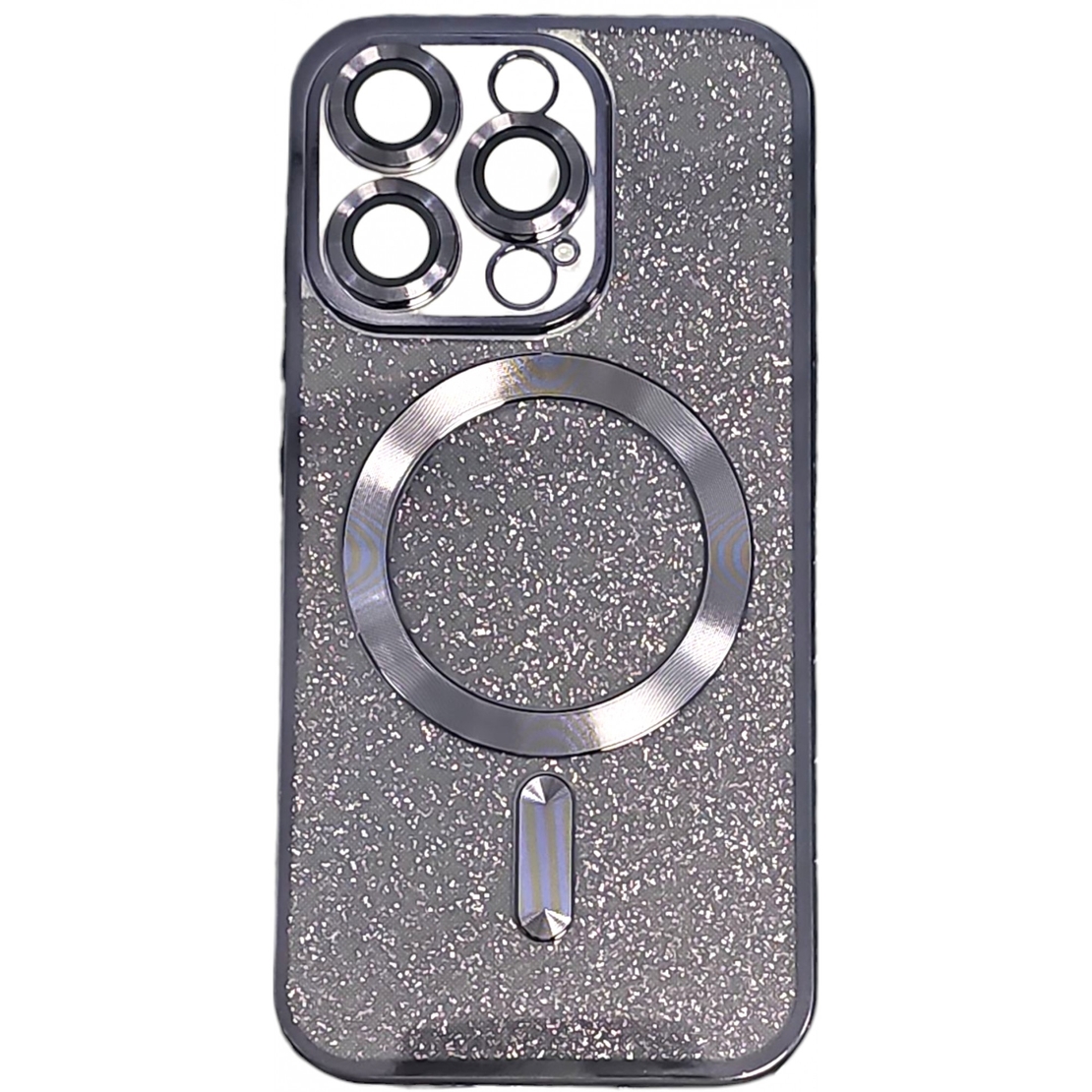 Husa de Protectie 2 in 1, Vafy, pentru Apple iPhone 15 Pro, Compatibila MagSafe, Magnetica, cu Protectie Lentila, din TPU, Negru