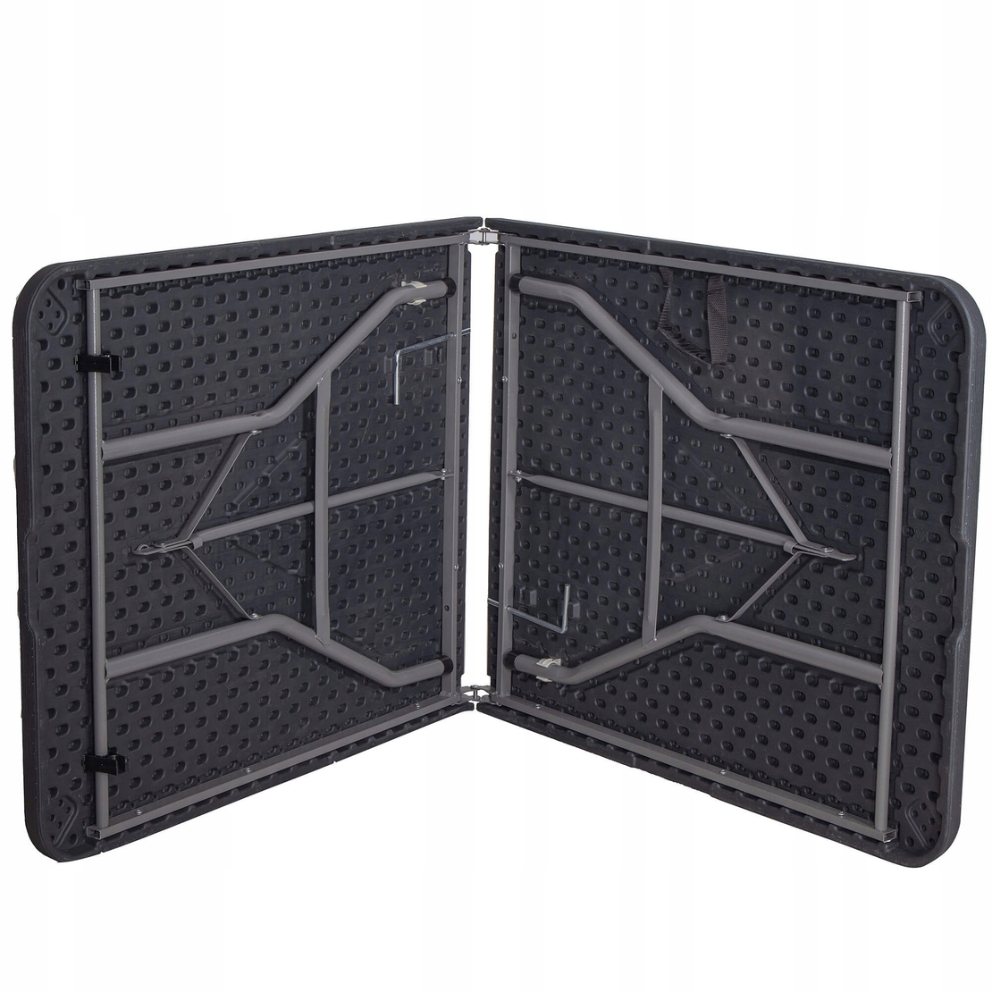Masa dreptunghiulara pliabila multifunctionala, 1.8 m x 0.75 m x 0.75 m, neagra