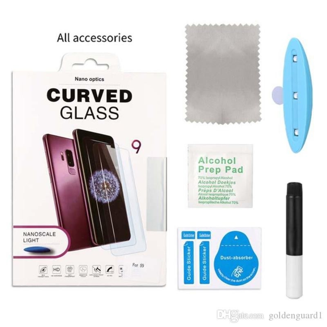 Folie Sticla Securizata, Flippy, compatibil cu Samsung Galaxy S7 Edge, Full Glue, Nano Water, Transparent