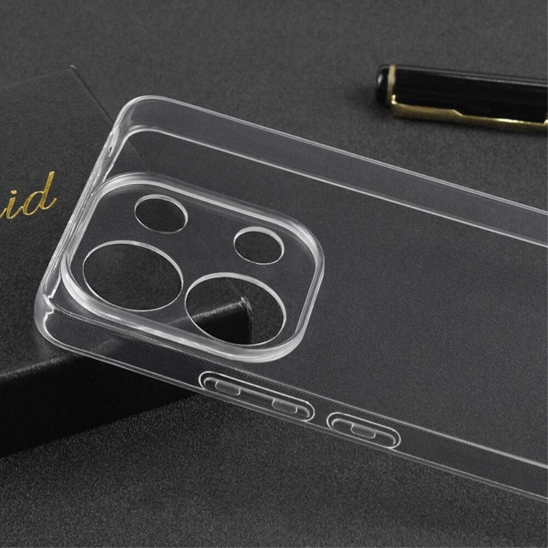 Husa Telefon, Vafy, Compatibila Xiaomi Redmi Note 13 5G, Carcasa TPU, Protectie Camere, 1.5 mm, Transparent