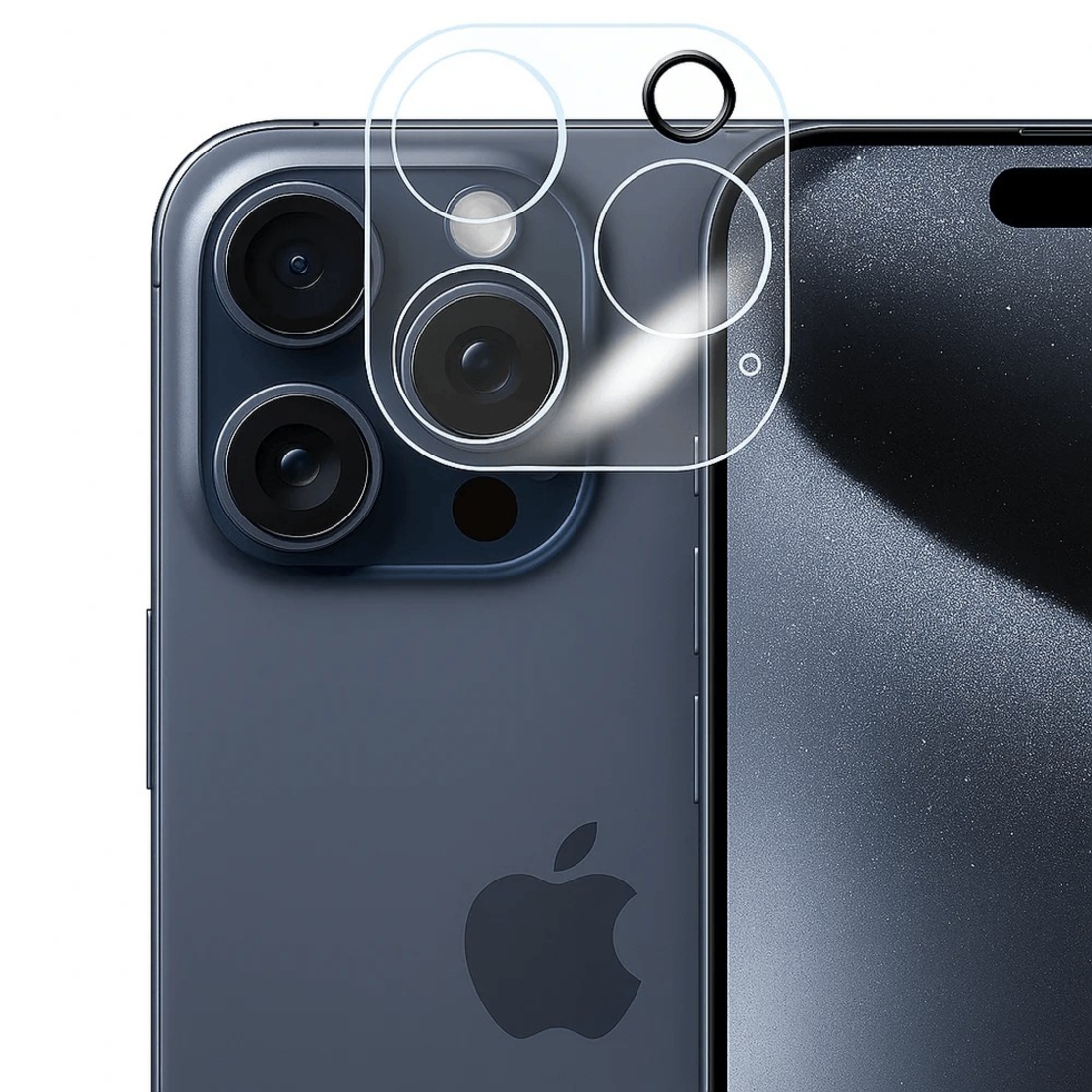 Folie Sticla pentru Camera, Vafy, Pentru Apple iPhone 16 Pro, 3D, Transparent