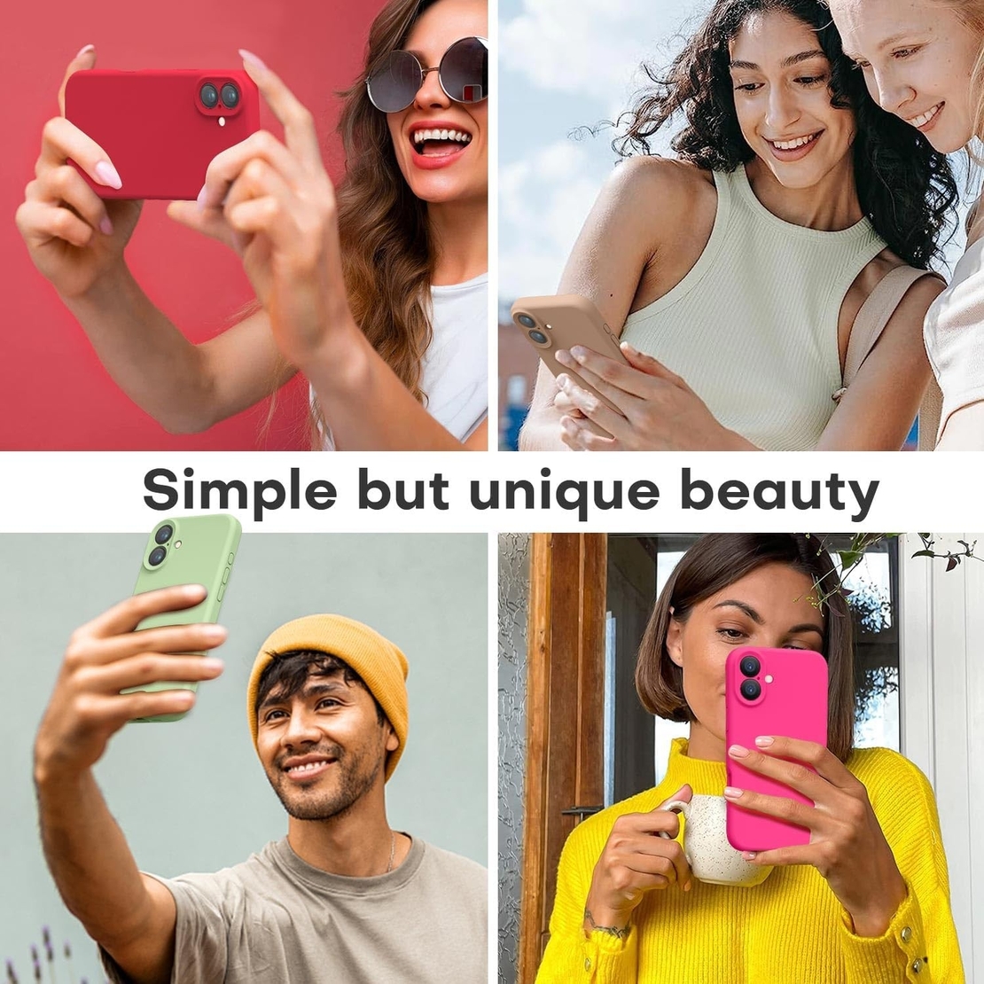 Husa de Protectie Matte TPU, Vafy, pentru Apple iPhone 16, Protectie Camera, Antisoc, Antizgariere, Antialunecare, Acoperire Completa, Verde
