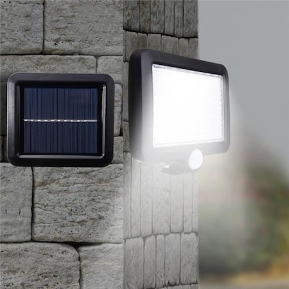 Lumina cu incarcare solara, 56 LED cu 1 grila pe inductie, montaj pe perete, Flippy
