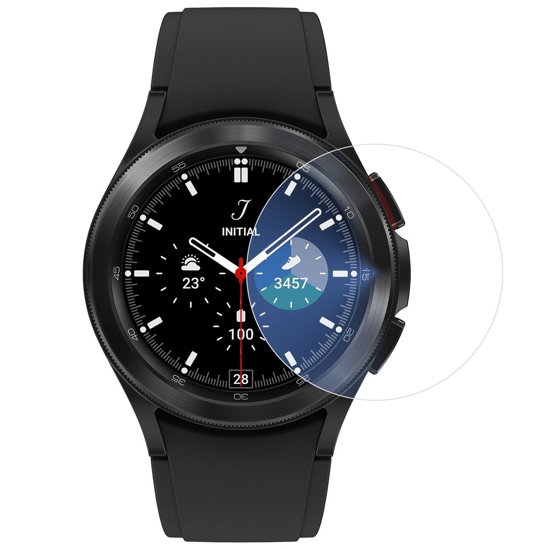 Folie Securizata pentru Samsung Galaxy Watch4 40mm, Vafy, Sticla de Protectie Compatibila cu Samsung Galaxy Watch4 40MM, Sticla Securizata 2.5 D, Transparent