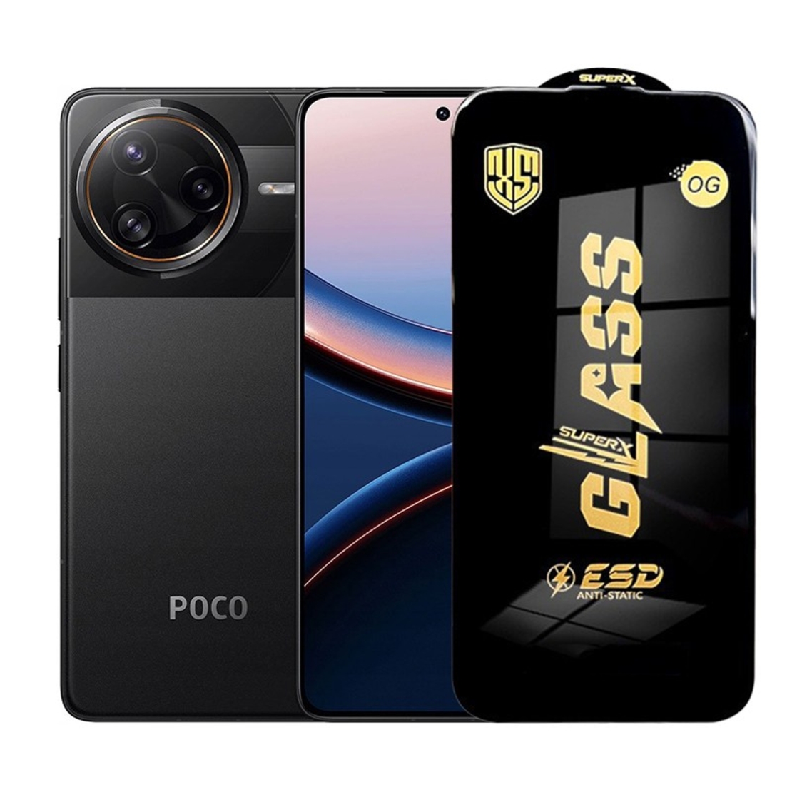 Folie de Protectie pentru Xiaomi Poco F7 Ultra, Vafy, Sticla Securizata ESD, Margini Negre, Rezistenta la Zgirieturi, Antistatica, 0.35 mm, Transparenta