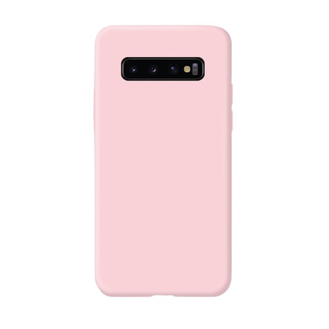 Husa protectie Vafy compatibila cu Samsung Galaxy S10 E Liquid Silicone Case Roz