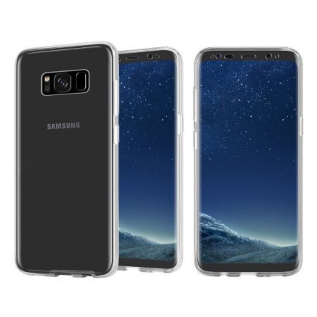 Husa de protectie Flippy® pentru Samsung S8 Plus Full Tpu 360 V2 Transparent