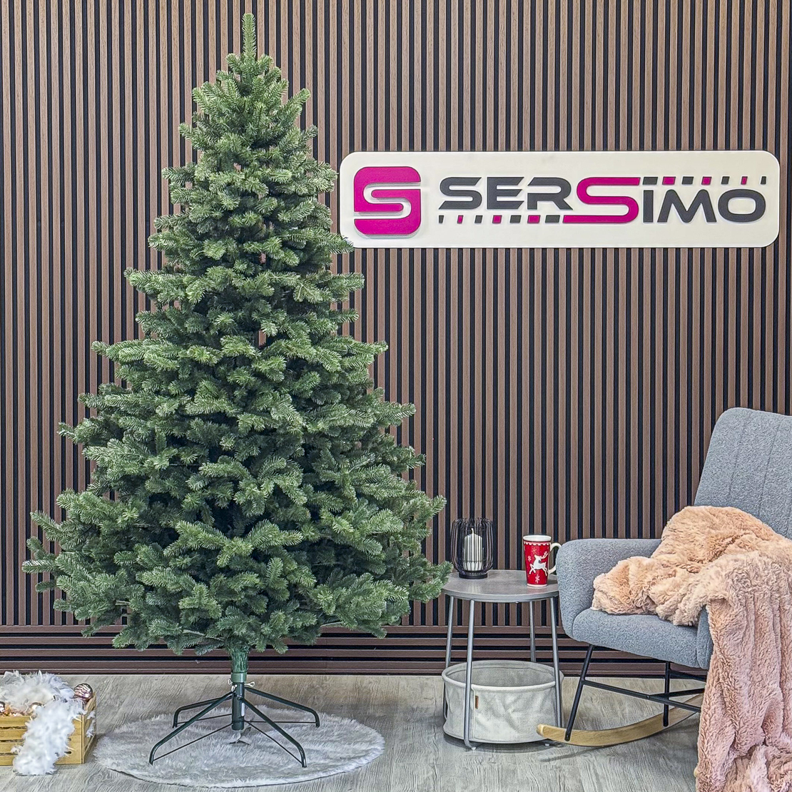 Brad artificial Christmas Deluxe by Sersimo, Kovalivka Select, integral 3D, 230cm