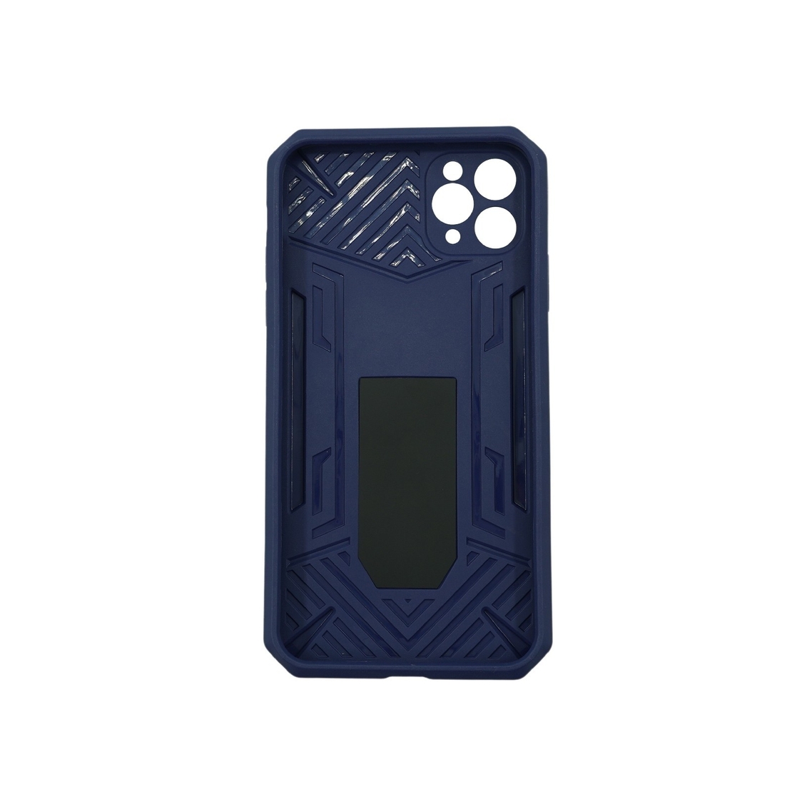 Husa de protectie Vafy pentru Apple iPhone 12 Pro Max Defender Model 4 cu suport, Albastru inchis