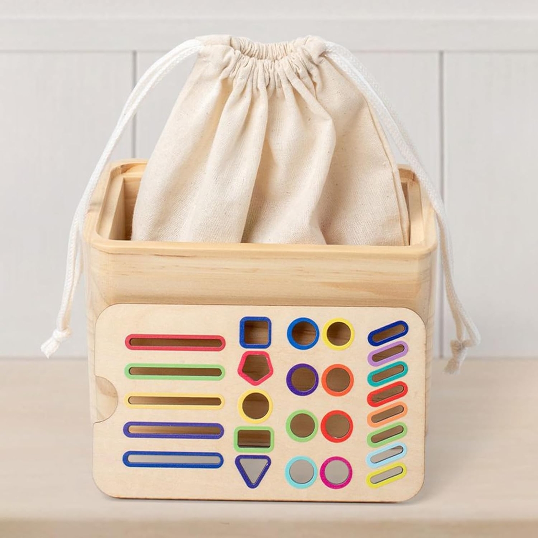 Jucarie de Sortare, Flippy, din Lemn, +36 Luni, Tip Montessori, Multicolor