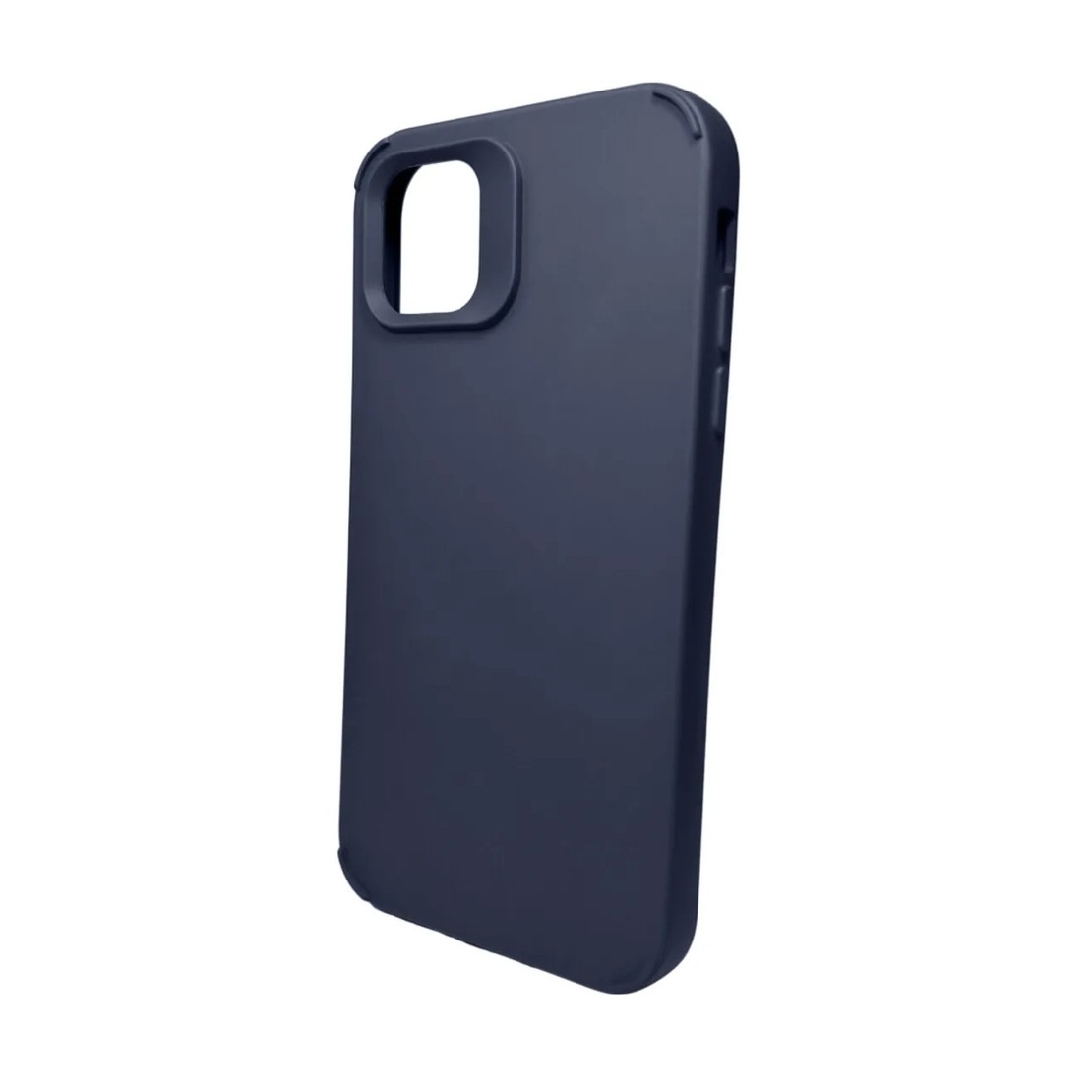 Husa Apple iPhone 14 Pro, Vafy, din Silicon Lichid, Interior din Microfibra, Lentile Fosforescente de Protectie Camera, Anti Amprenta, Rezistenta la Socuri, Albastru Marin