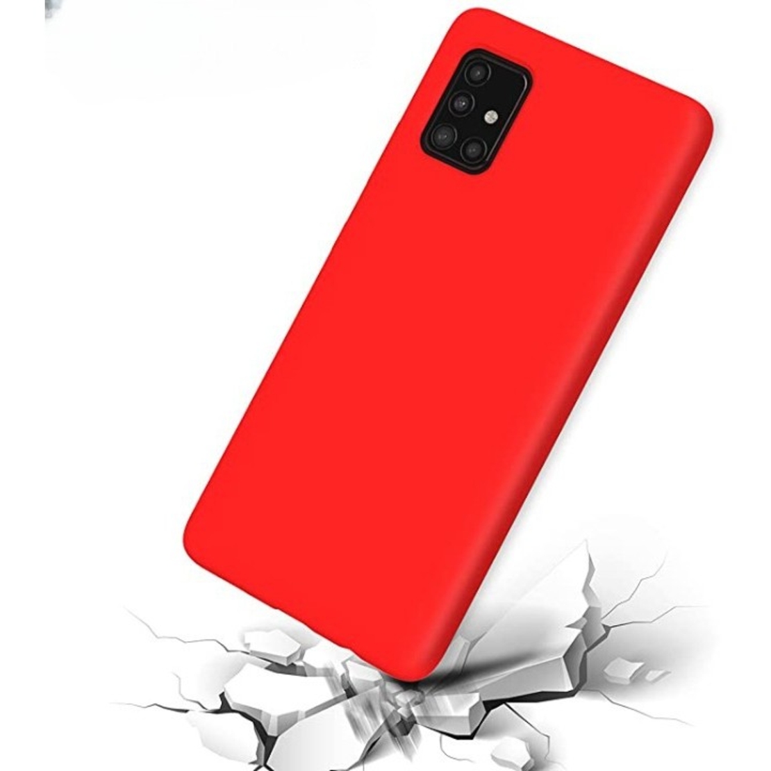 Husa de protectie Vafy compatibila cu Samsung Galaxy S21 5G Matte Tpu Rosu