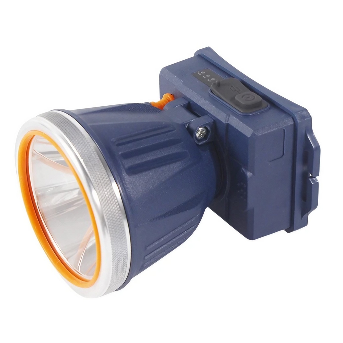 Lanterna LED de Montat pe Cap, Vafy, cu Raza Lunga de Zoom, Reincarcabila USB, Far Telescopic, Rezistent la Apa, Reglabil, pentru Pescuit in Aer Liber, Camping, Lumina Puternica, Lanterna, 10.5x8x6.5 cm, Albastru