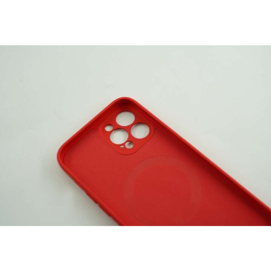 Husa protectie Vafy compatibila cu Apple iPhone 12 Mini Mag Safe Silicone Rosu
