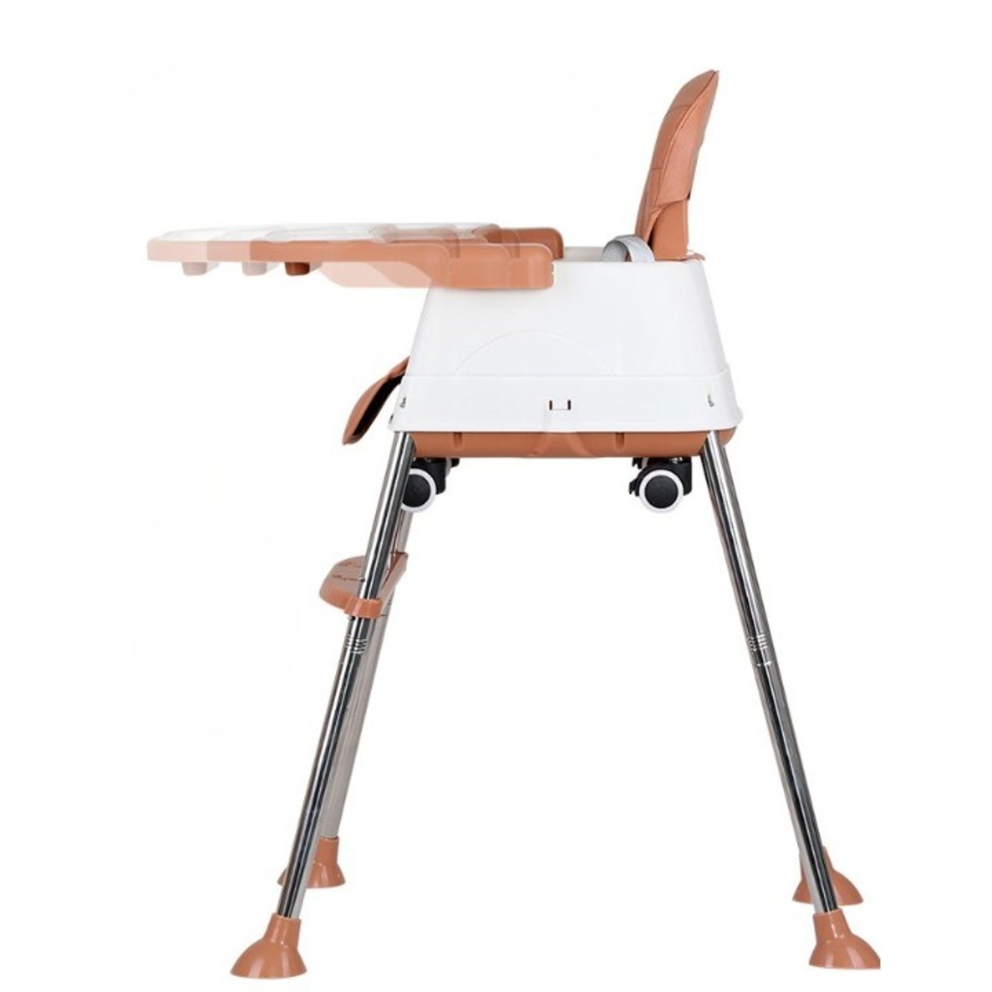 Scaun de Masa Pliabil 3in1, Flippy, Reglabil, Multifunctional, 3 Pozitii, Masuta si Husa Detasabile, Roti, Centura de Siguranta, Ajustare Inaltime