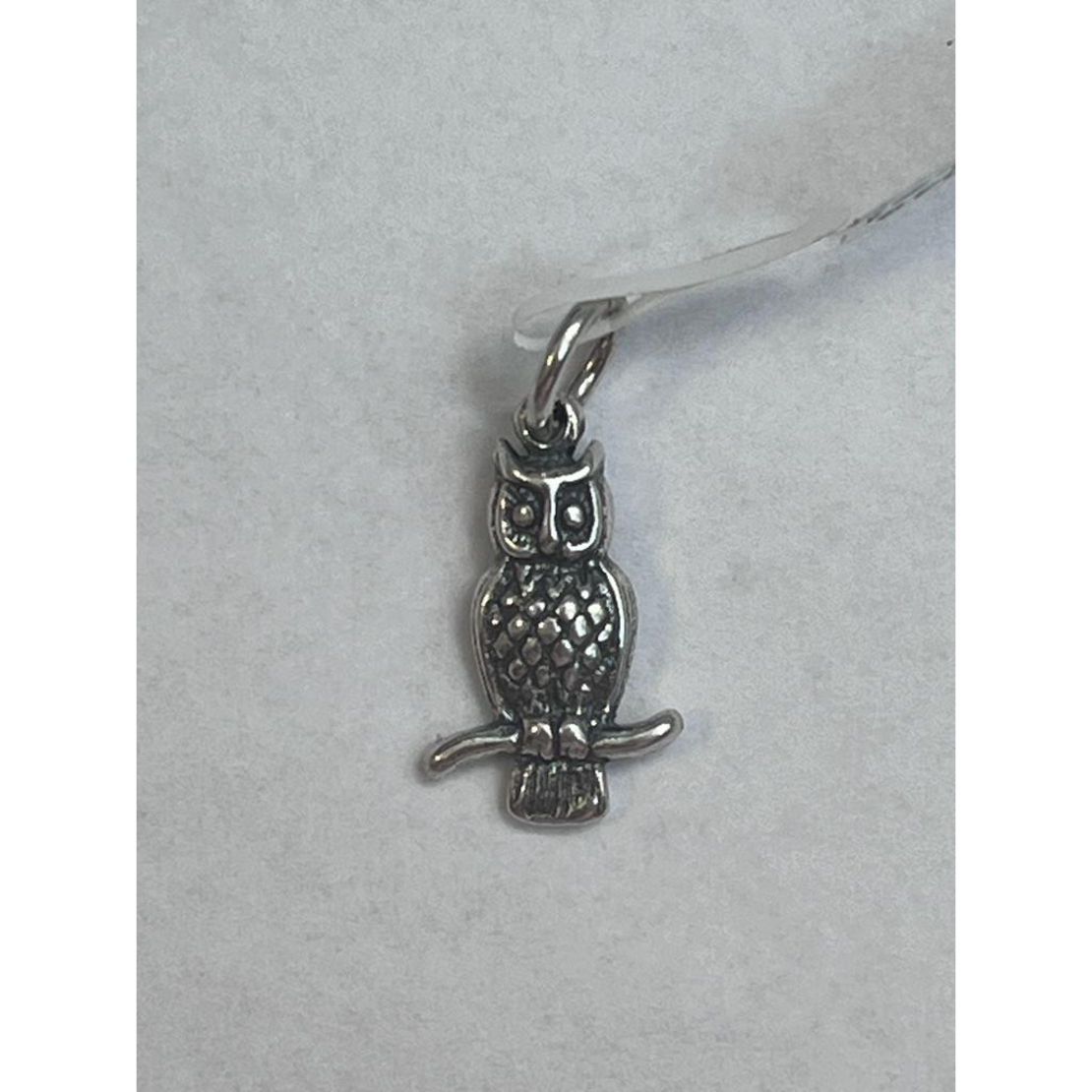 Pandantiv, Jolie Silver, Argint 925, Model Bufnita Pe Creanga, 1.6 g, 2 x 1 cm