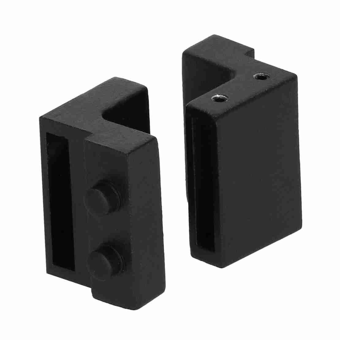 Sistem glisant pentru usa, sina metalica 183 cm, 2 role, montaj pe perete, negru