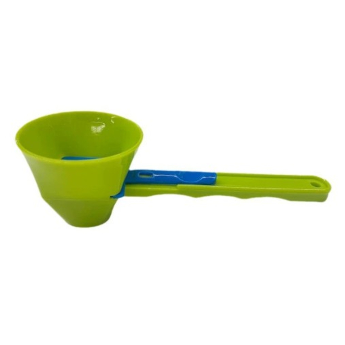 Lingura pentru Proteine, Vafy, Lingura cu Palnie Culisanta, Lingura Dozator pentru Lapte Praf si Suplimente, 12.5 cm, Verde