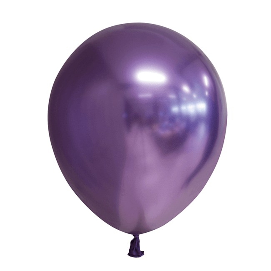 Set 12 Baloane, Flippy, din Latex Chrome, 13 cm, Mov