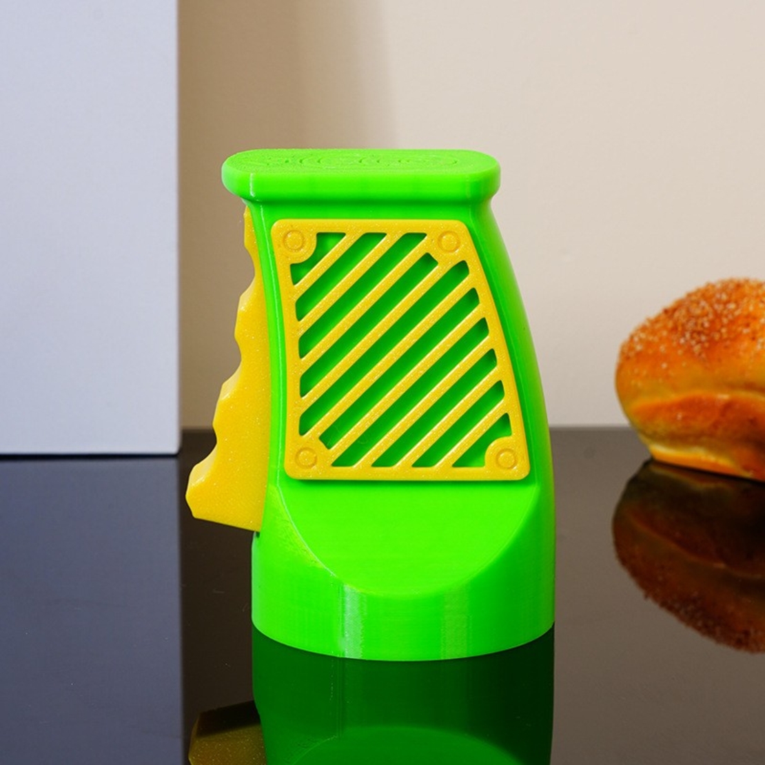 Desfacator Doze, Vafy, din ABS, 10.7 x 8 cm, Manual, Galben/Verde