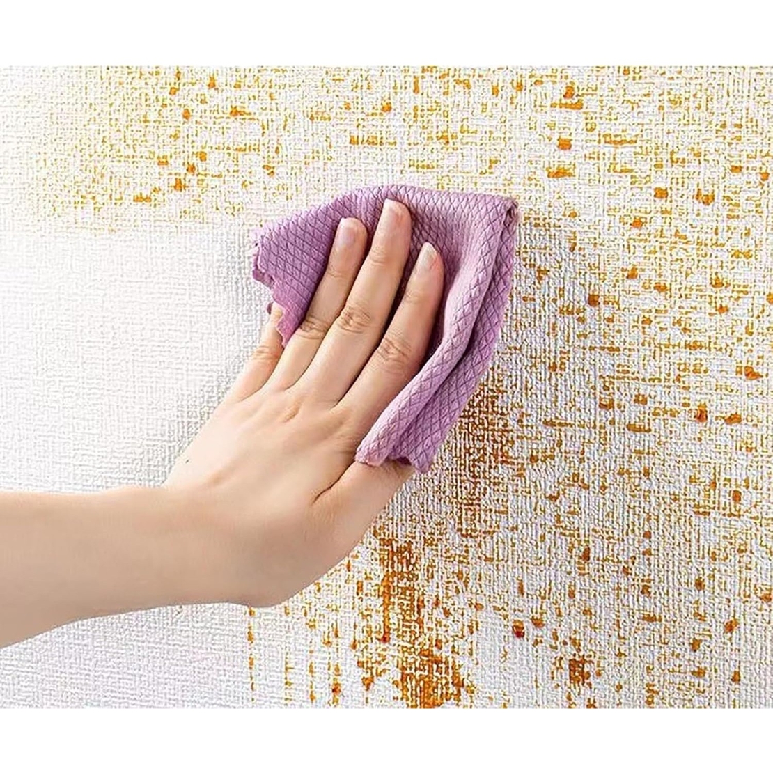 Rola Autoadeziva pentru Perete, Vafy, din Panza, 10 m, Rezistenta la Umezeala, 2.5 mm Grosime, Model Texturat, Maro