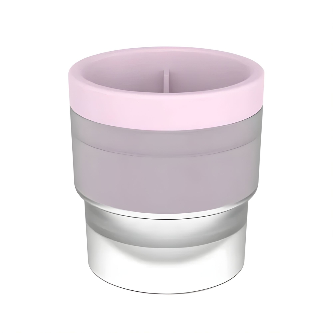 Forma pentru Gheata, Vafy, Sfera XL 6 cm, Silicon Alimentar Premium, Reutilizabila, Topire Lenta pentru Whiskey si Cocktail, Design Stackable, Roz