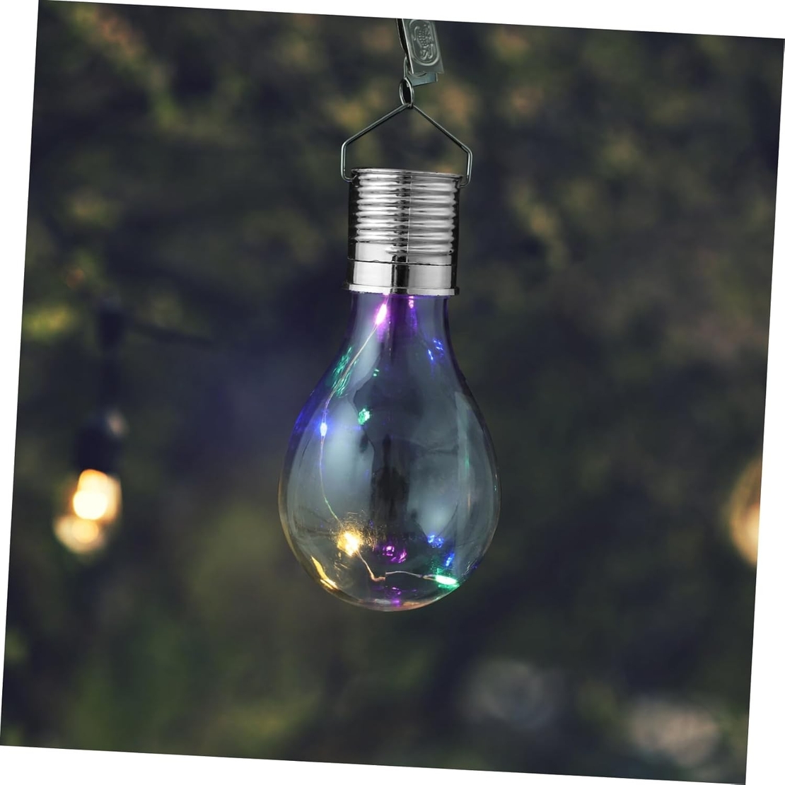 Lampa Solara LED, Flippy, Model Bec, pentru Exterior, IP65, Lumina Multicolora, Transparent