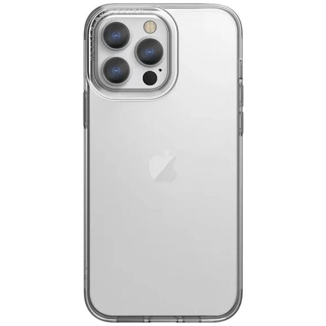 Husa de protectie pentru iPhone 14 Plus, cu suport metalic pentru camera, Bracket Series, Vafy, Protectie Antisoc, PC mat, silicon moale pe margini, Transparent