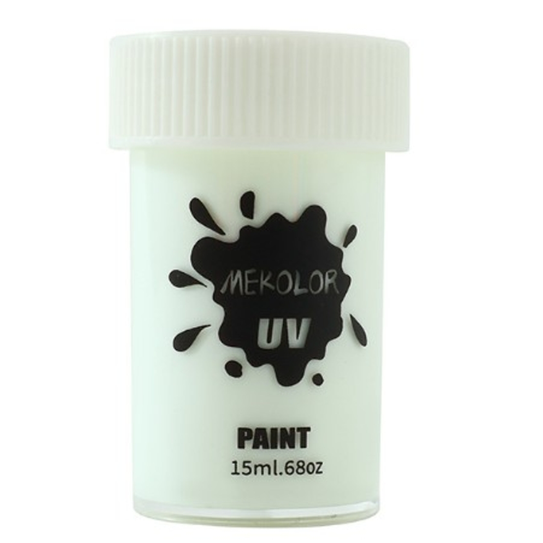 Vopsea pentru Fata si Corp, Flippy, cu Pigment Fosforescent UV, 15 ml, Alb
