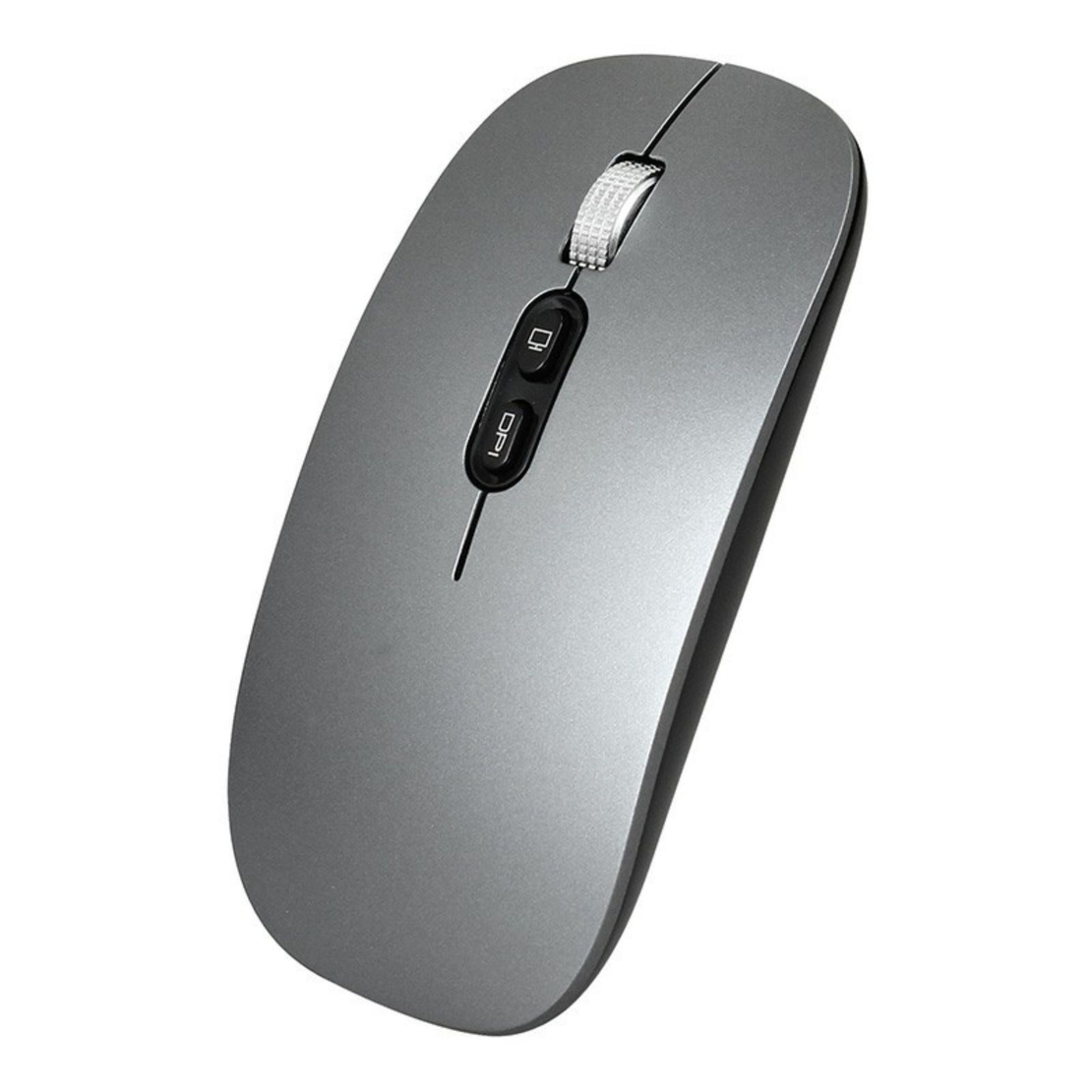 Mouse Wireless Reincarcabil, Vafy, Compatibil Windows/macOS, Bluetooth 5.1 + 2.4GHz, Silentios, DPI 800/1200/1600, Gri Inchis