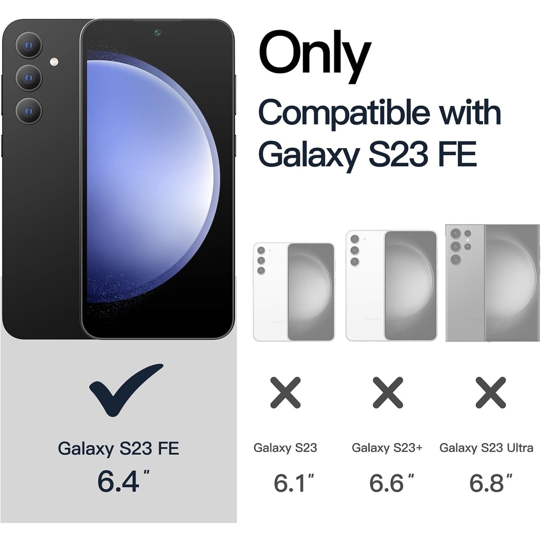 Husa de Protectie Matte TPU, Vafy, pentru Samsung Galaxy S23 FE 5G, Protectie Camera, Antisoc, Antizgariere, Antialunecare, Acoperire Completa, Albastru
