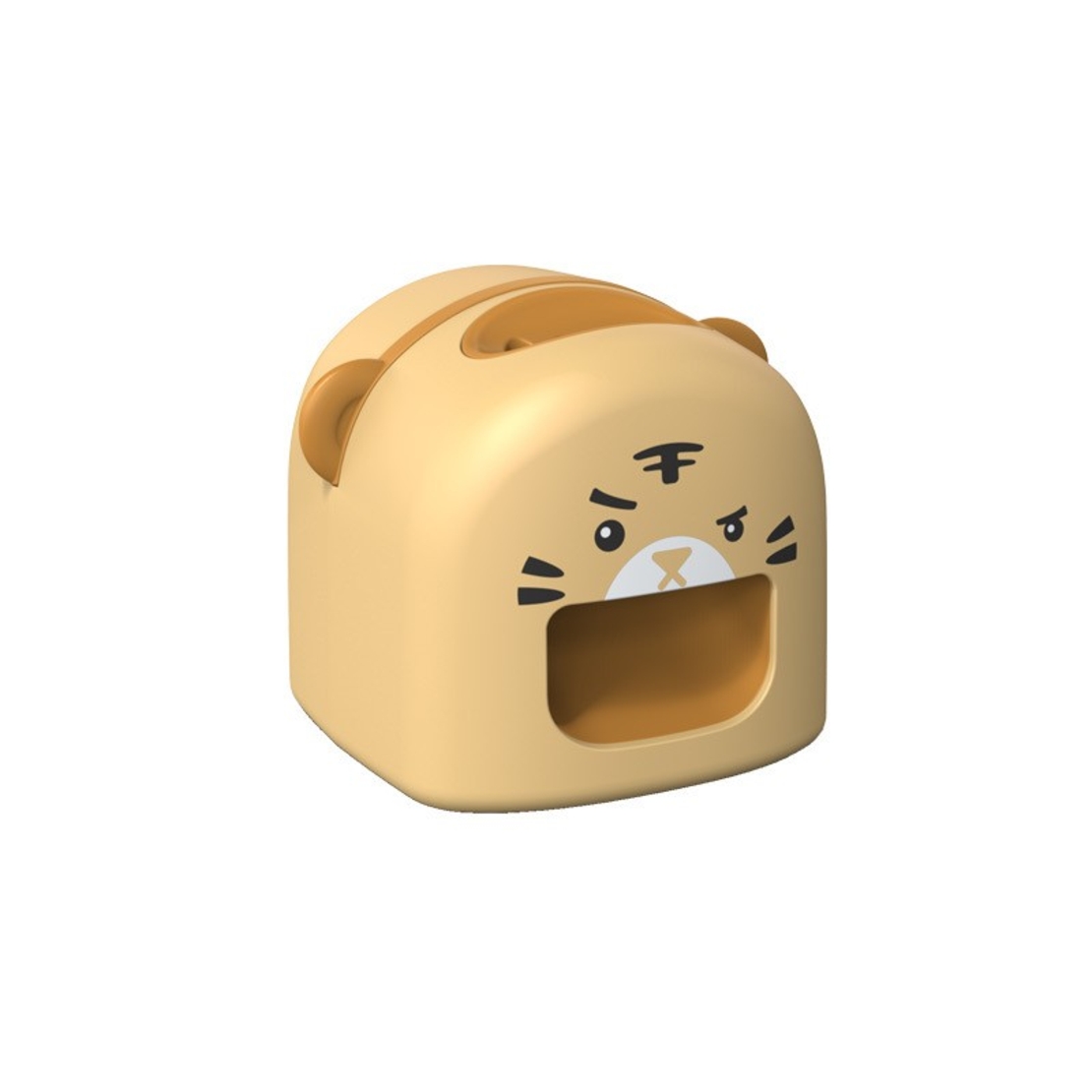 Mașină de Decojit Semințe, Flippy, Mini Deschizător, Model Tigru, Incarcare USB, 9.7x10x8.6 cm, Portocaliu