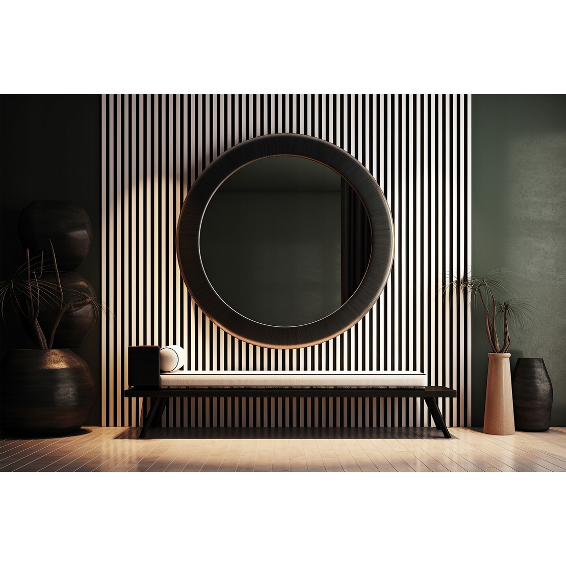 Riflaj MDF decorativ LDA PREMIUM de tip Panou Acustic, Alb Mat, 260x40 cm