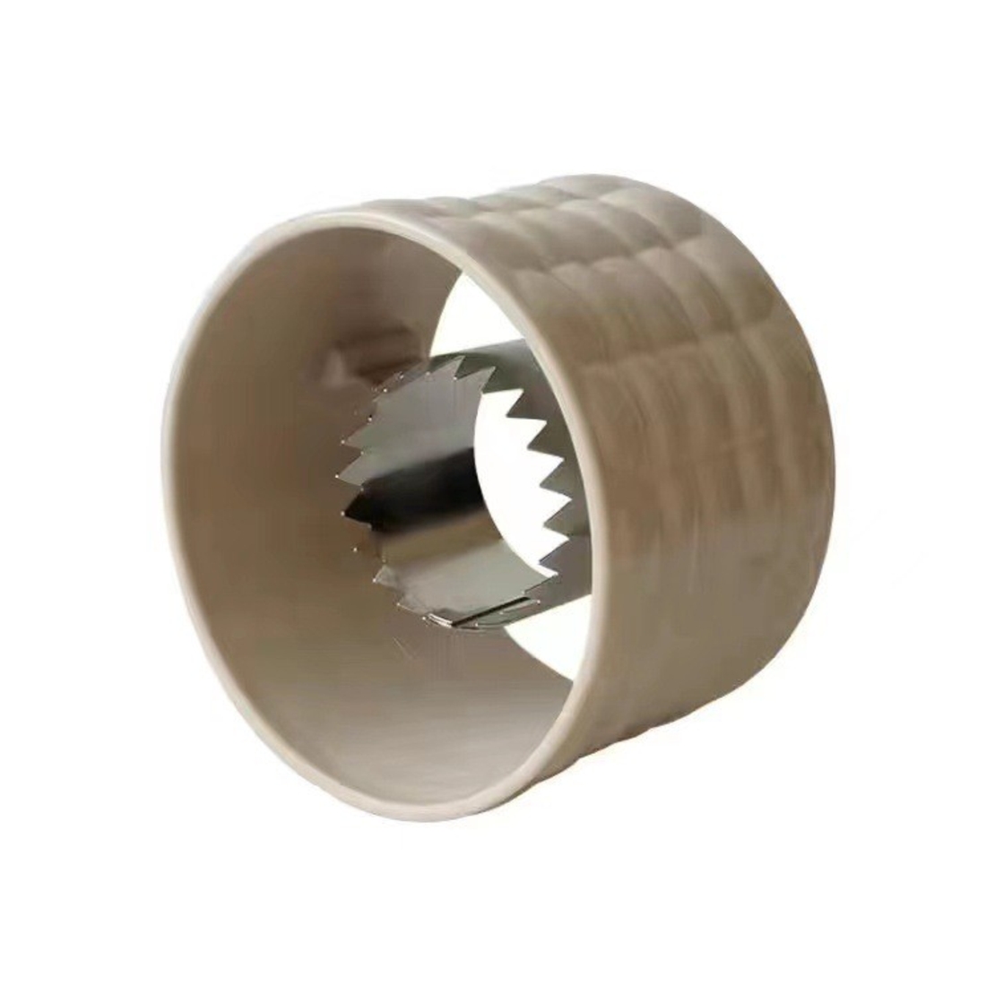 Ustensila pentru Curatare Porumb, Vafy, Diametru 3.6 cm, din Plastic si Otel Inoxidabil, Alb