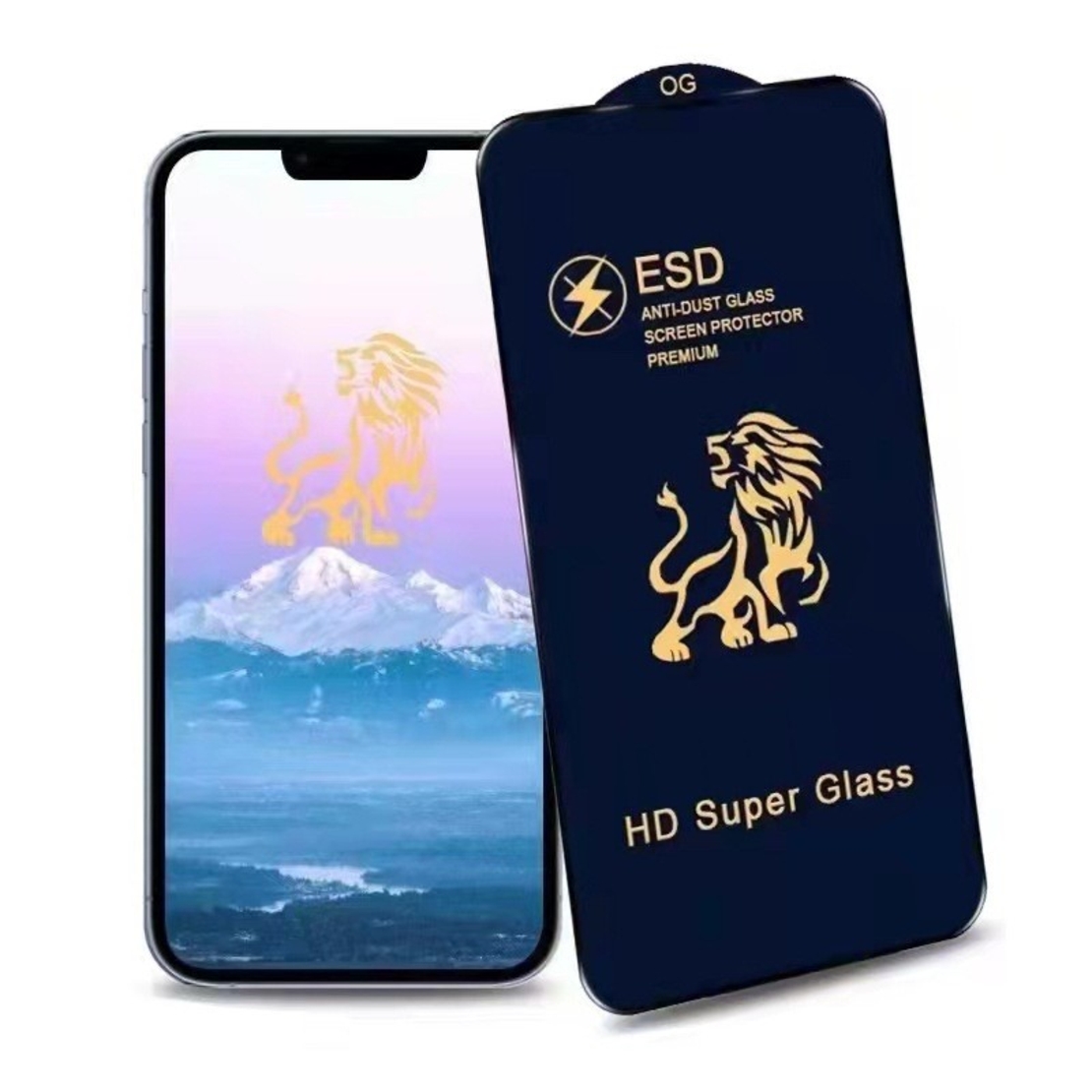 Folie Sticla Securizata, Vafy, compatibila cu Samsung Galaxy A55, Sticla ESD, Super HD Glass, Anti-static, Margini Negre, Transparent