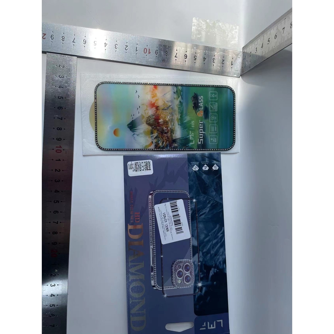 Folie de Protectie, Vafy, pentru iPhone 15 Pro, Tempered Glass 2.5 cu Pietricele, ESD, HD, Transparent