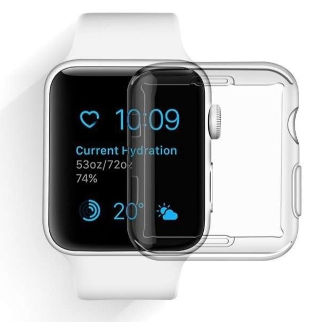 Husa Apple Watch Series 2/3 42 mm Full Tpu 360 Transparent, Vafy
