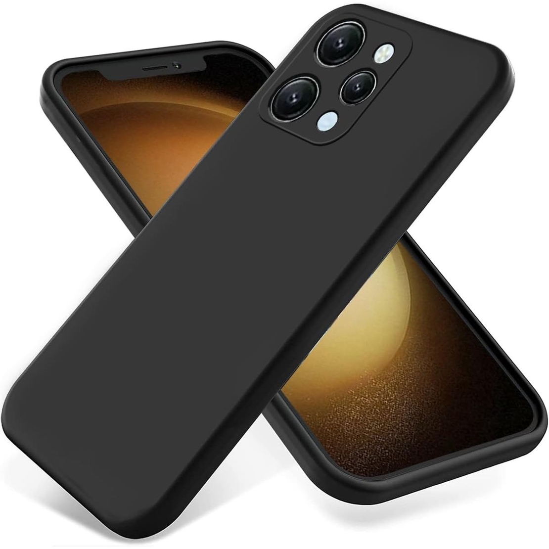 Husa de Protectie Matte TPU, Vafy, pentru Xiaomi Redmi 12 Pro, Protectie Camera, Antisoc, Antizgariere, Antialunecare, Acoperire Completa, Negru