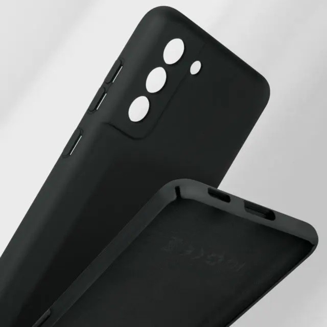 Husa protectie Vafy pentru Samsung S21 FE Liquid Silicone Negru