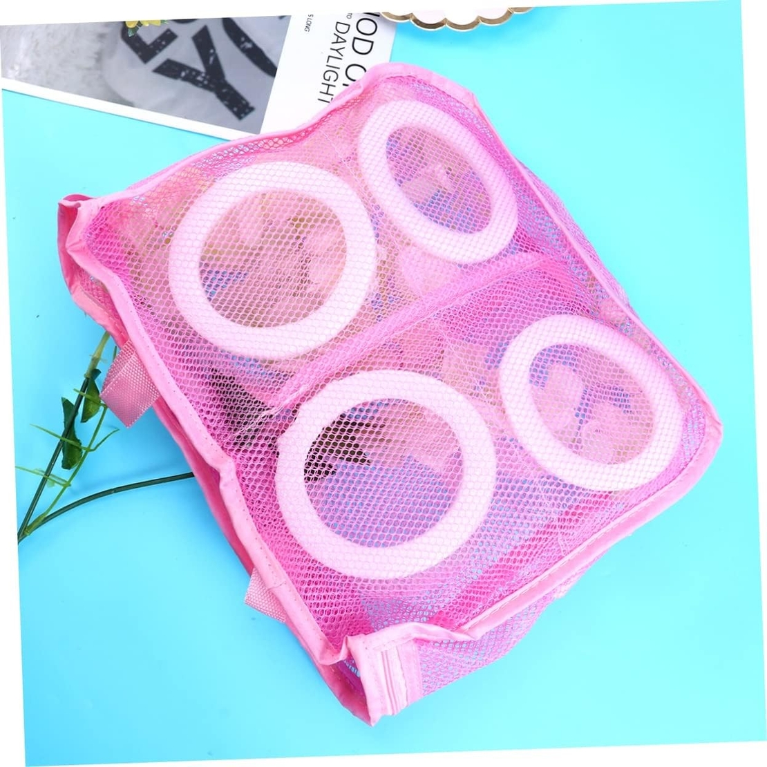 Sac pentru Spalare Incaltaminte, Flippy, pentru Masina de Spalat, 28x24.5x8 cm, Roz