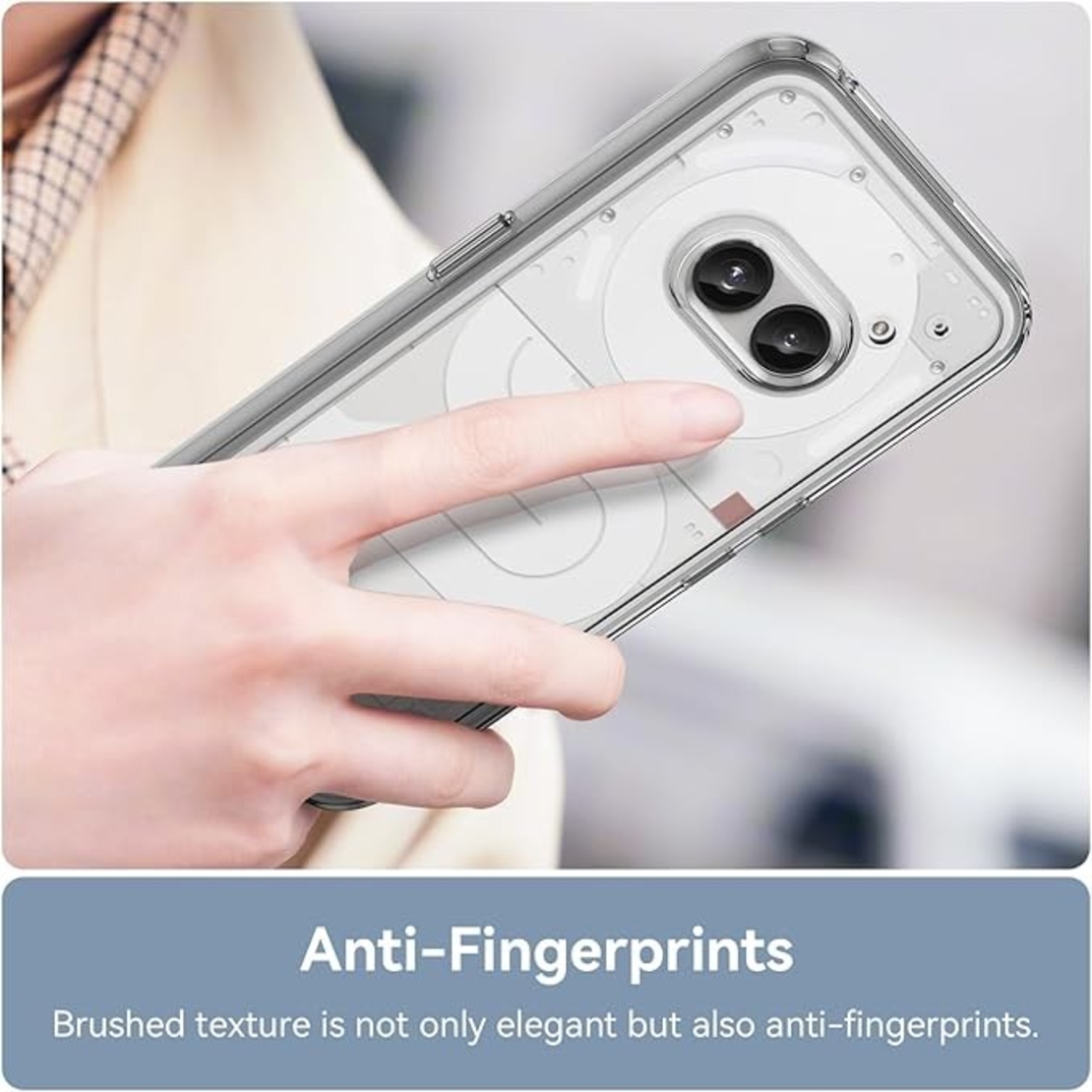 Husa de Protectie, Vafy, Compatibil cu Nothing Phone 2A, Silicon TPU, Protectie camere, Transparent