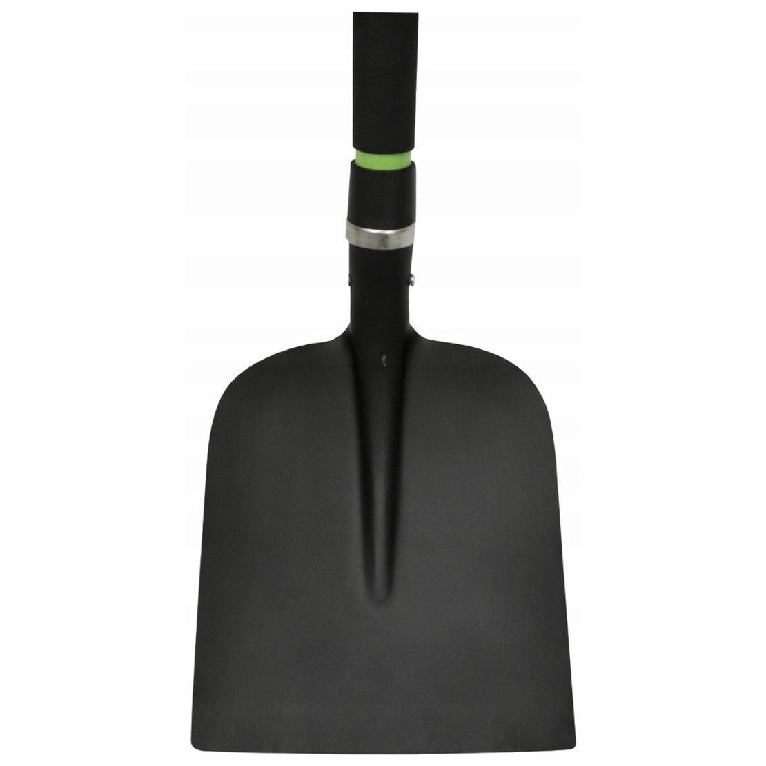 Lopata pentru nisip si materiale vrac, coada din fibra de sticla 120 cm, lama din otel, negru si verde