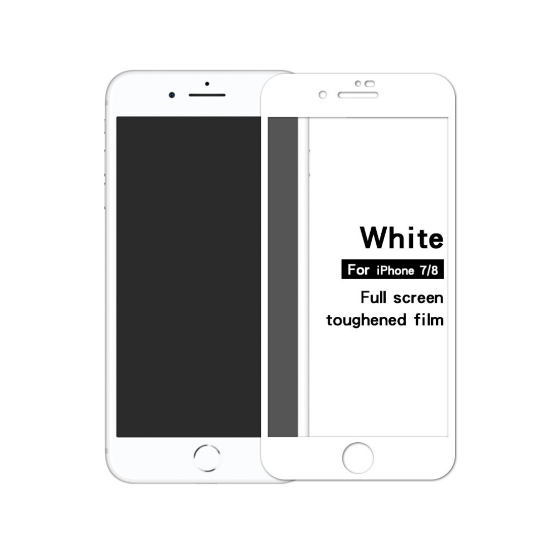 Folie Sticla Securizata, Flippy, compatibil cu Apple iPhone 7/8/SE 2020, Alb