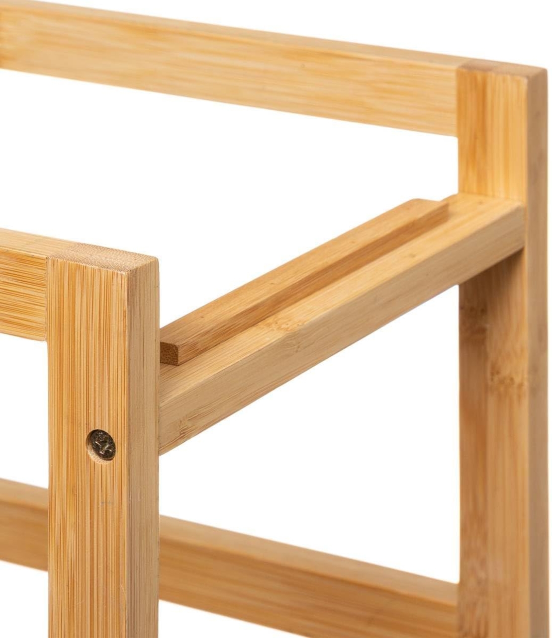Carucior 5Five Blackwood cu 3 niveluri, bambus si MDF, 41x22x83 cm, natur si negru