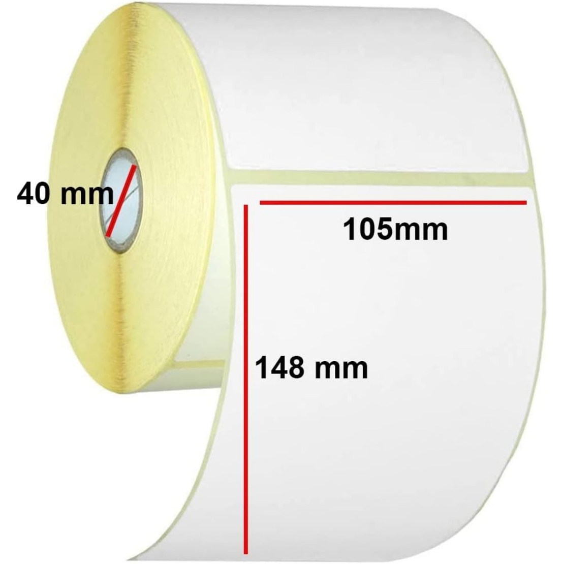 Set 12 Role Etichete Autoadezive Termice 105x148mm, 400 Etichete/Rola, pentru AWB