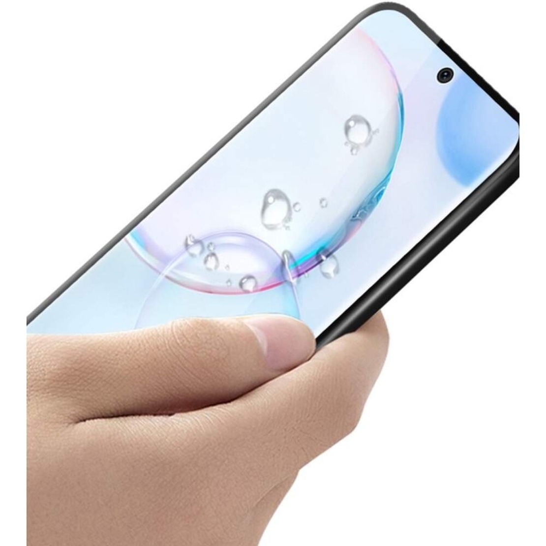 Folie Sticla Securizata Curbata, Flippy, compatibila cu Samsung Galaxy S8, Full Glue, 4D/5D Negru