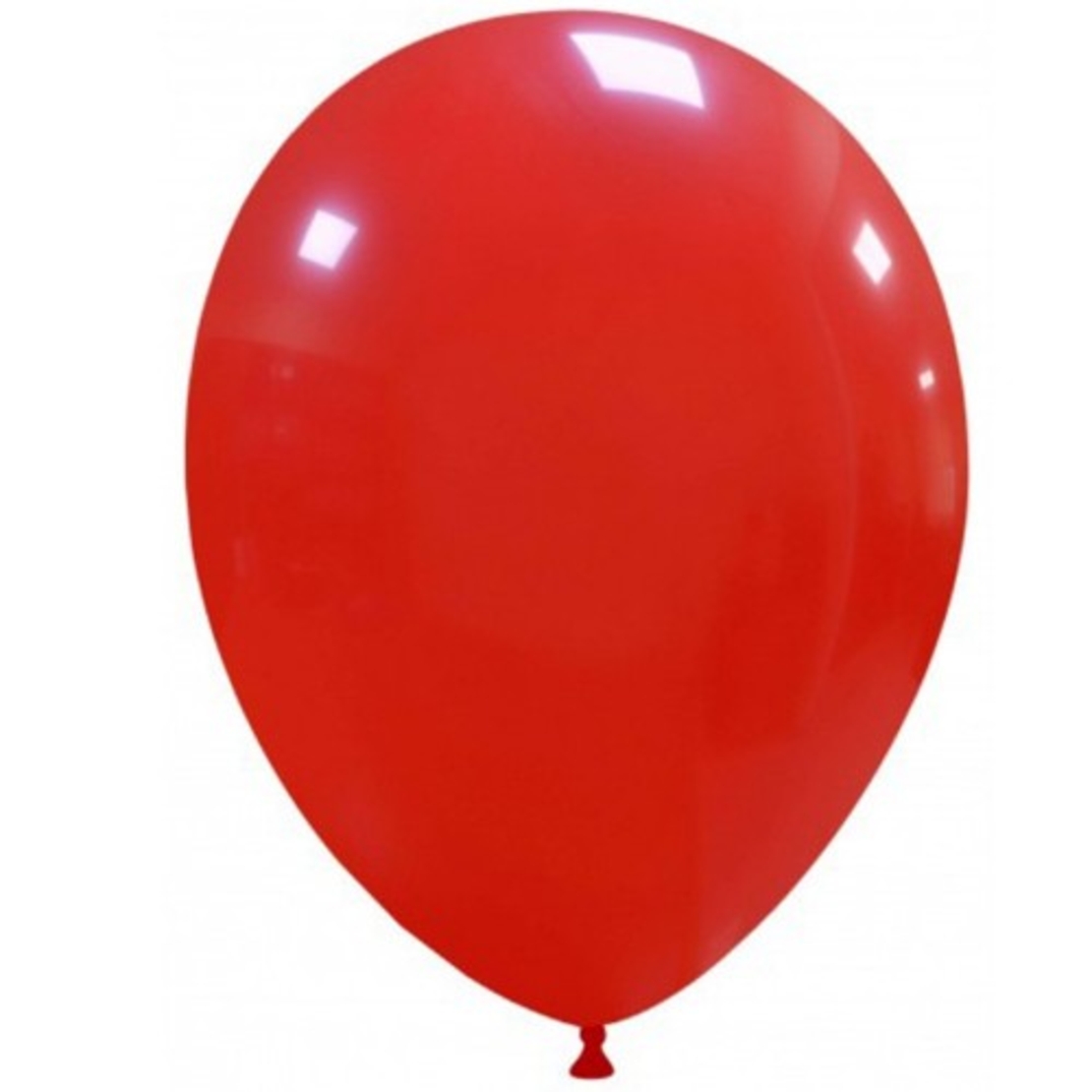 Set 12 Baloane, Flippy, din Latex Standard, 25 cm, Rosu