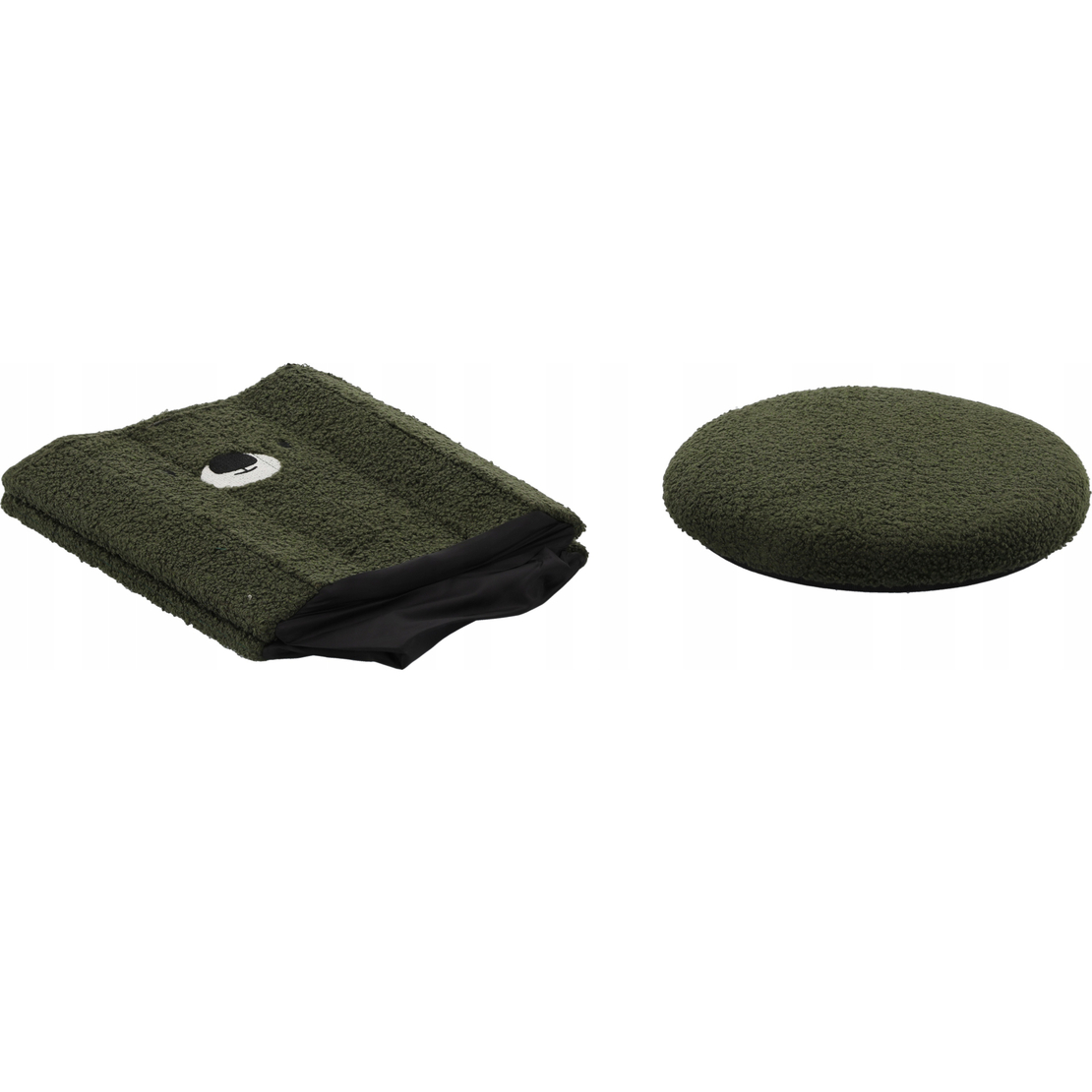Taburet pentru copii, pliabil cu spatiu depozitare, 80kg, 28×34 cm, verde